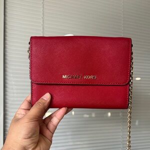 Michael Kors Cherry Red Crossbody Bag